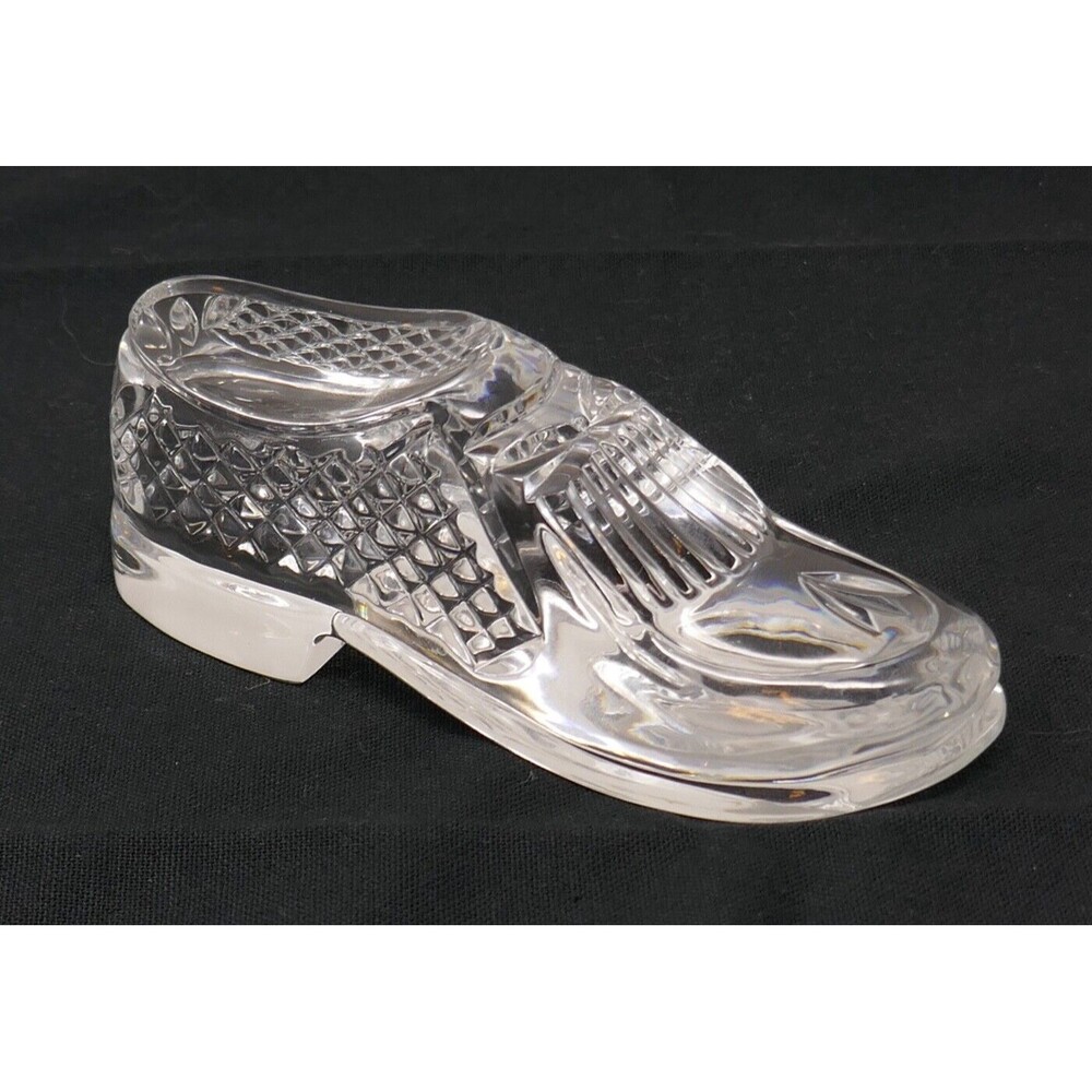 Waterford Crystal Golf Shoe Penny Loafer Paperweight